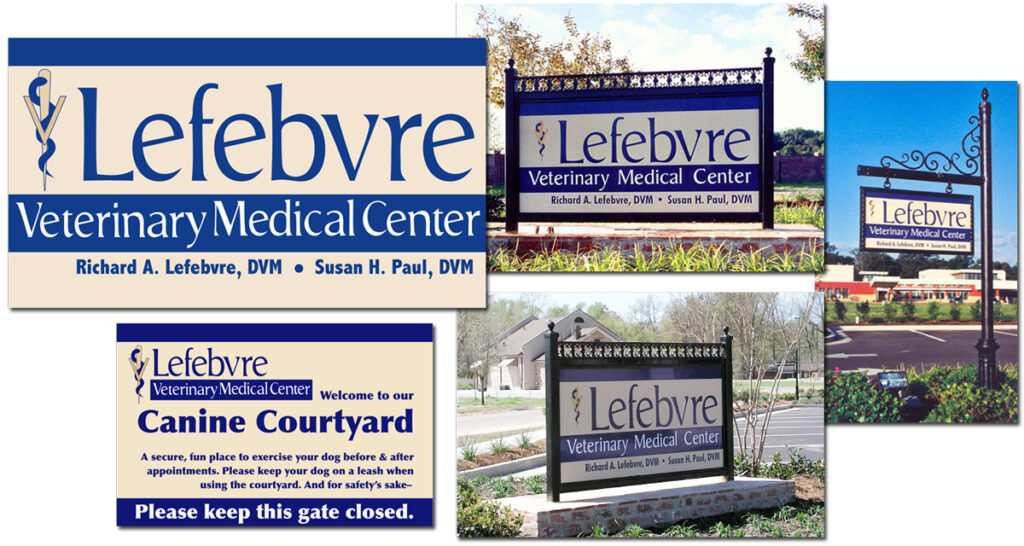 Lefebvre Veterinary Medical Center Signs