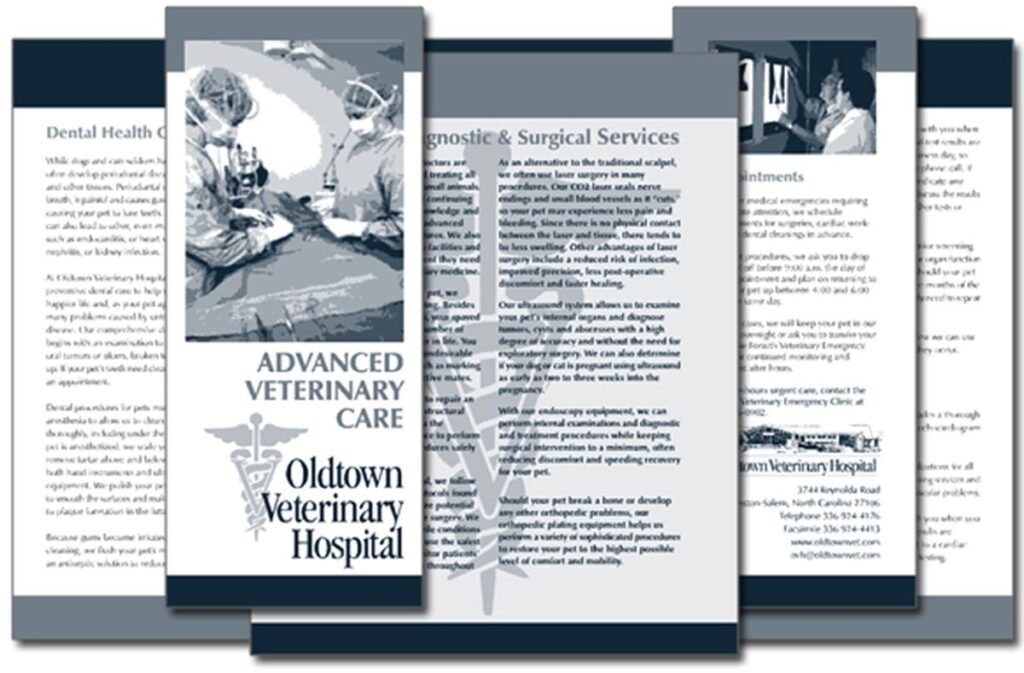 Oldtown Veterinary Hospital “Advanced Veterinary Care” brochure